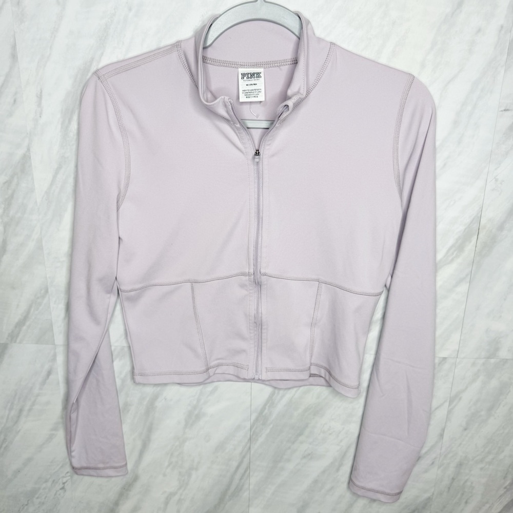 PINK Victoria's Secret Light Purple Zip-Up Hoodie